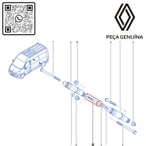 RN 602311 7703602311 PARAFUSO NAO PERFURANTE ROSCADO DE ACO 3